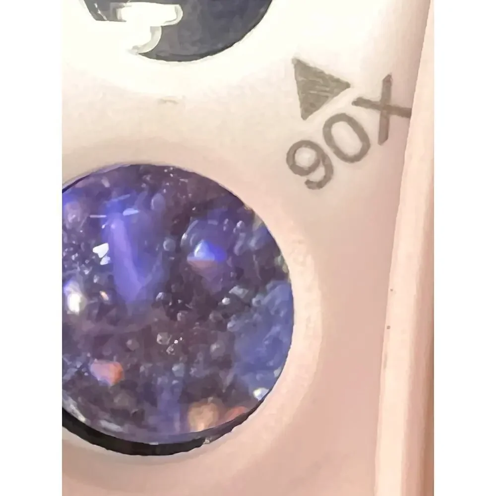 14k gold Violet purple spinel pendant